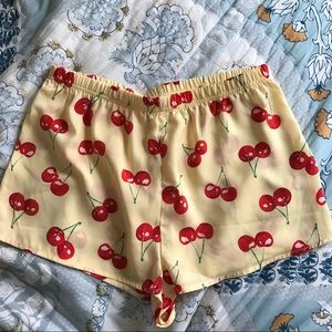 Cherry short shorts